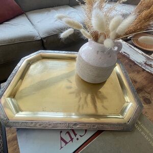 Brass and silver dutch tray